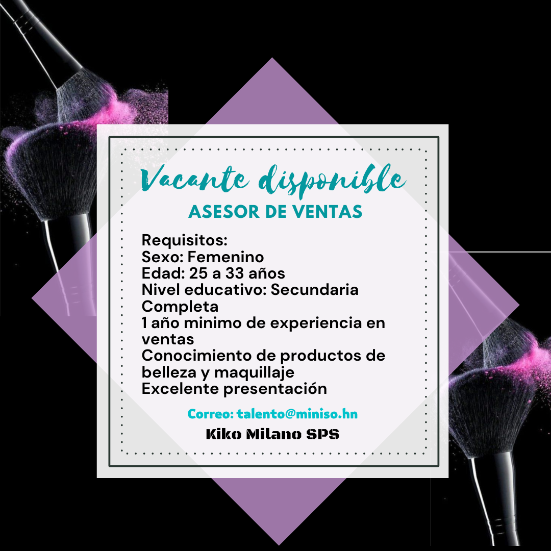 VACANTE DISPONIBLE